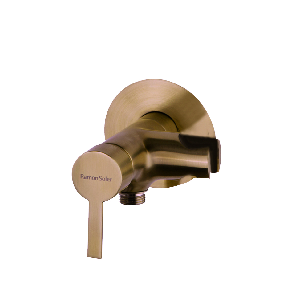 WC Magnet, mitigeur encastré pour WC avec double verrouillage sans accessoires, cuivre brossé