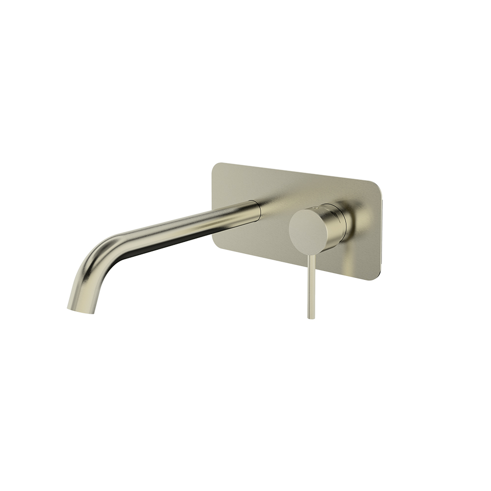 Lavabo empotrado, níquel cepillado