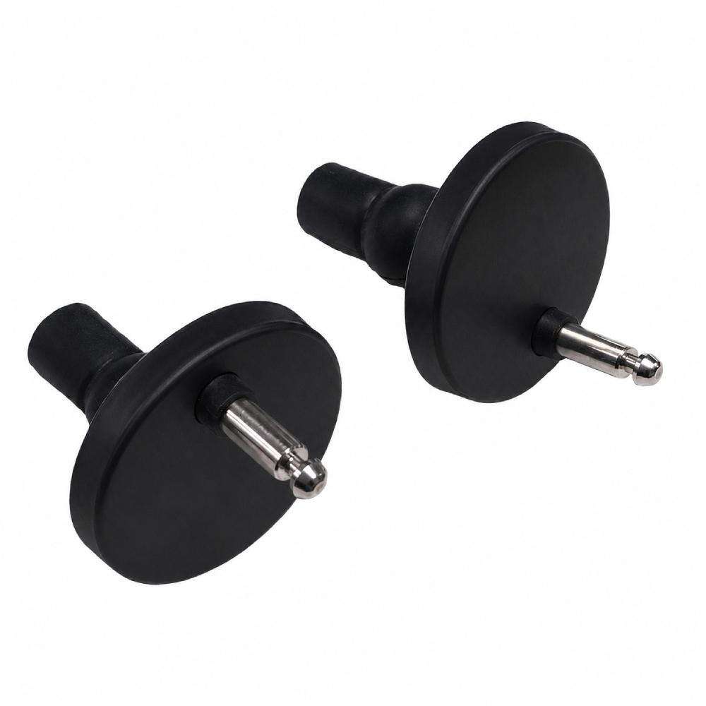 Fijación de Ø46 mm para tapa y taza de inodoros Aquitania, negro mate