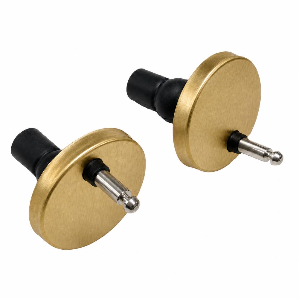 Fijación de Ø46 mm para tapa y taza de inodoros Aquitania, oro cepillado