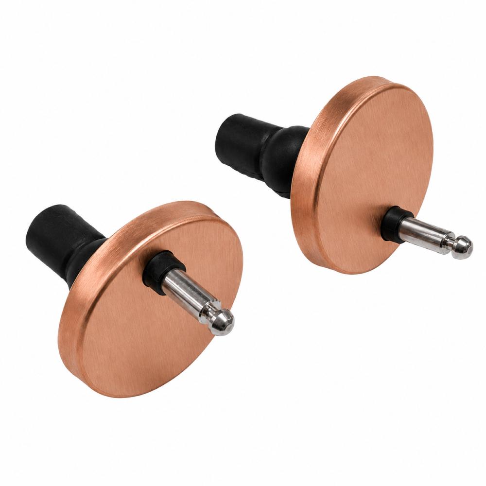 Fijación de Ø46 mm para tapa y taza de inodoros Aquitania, cobre cepillado