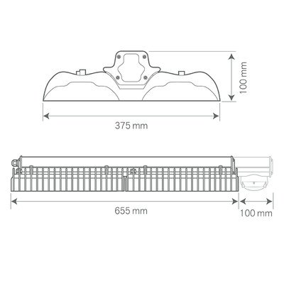 ARC 2 290W 4000K AISLE 1-10V PIR
