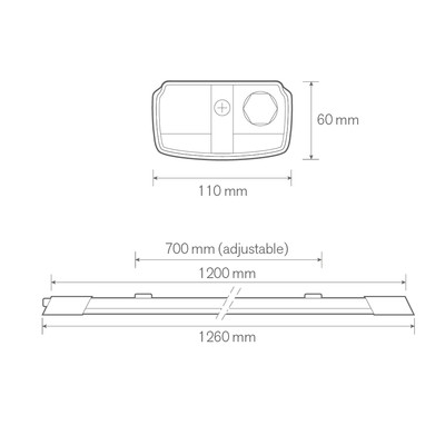 HELIOS 1200 HE 34W 4000K 1-10V DIMMING EM SELF TEST