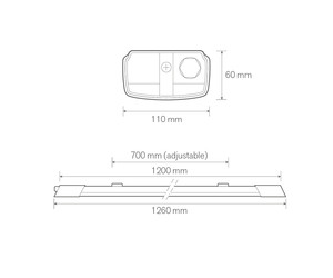 HELIOS 1200 HE 34W 4000K 1-10V DIMMING EM SELF TEST