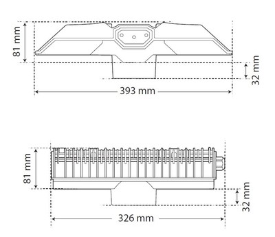 Arc 3 135W. 5000K, Aisle, PIR