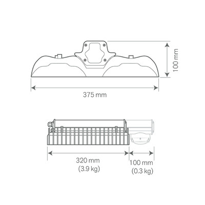 ARC 2 95W 4000K WIDE 1-10V PIR