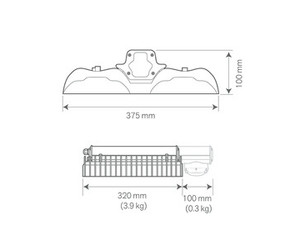 ARC 2 95W 4000K WIDE 1-10V PIR