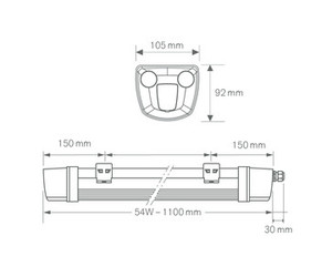 TITAN GENII 1200 HO DALI WB 54W 4000K DAISY