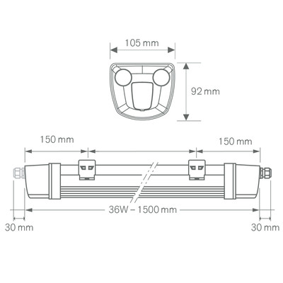 TITAN 1500 HO DALI WB 50W 4000K DAISY