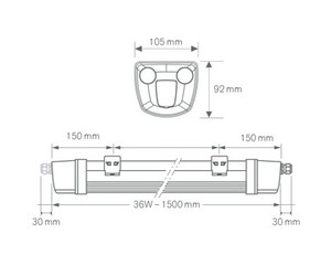 TITAN 1500 HO DALI WB 50W 4000K DAISY