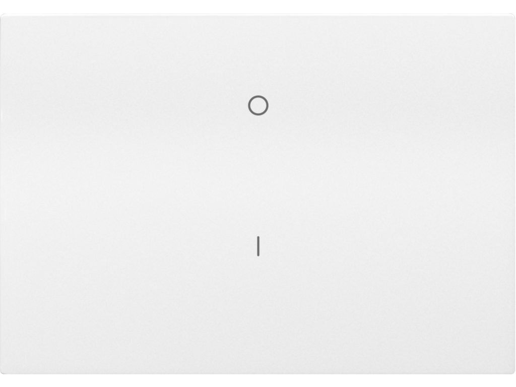 Coral, tecla interruptor bipolar, blanco