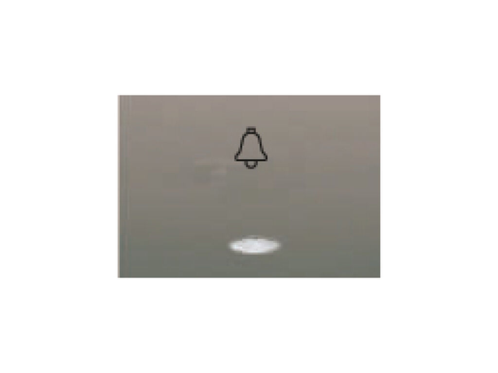 Coral, tecla pulsador luz con difusor, gris sombra