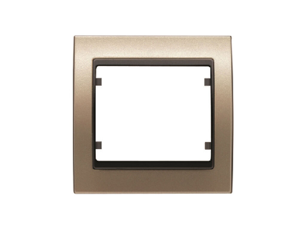 Mega, marco 1 elemento horizontal-vertical bronce niebla cosso