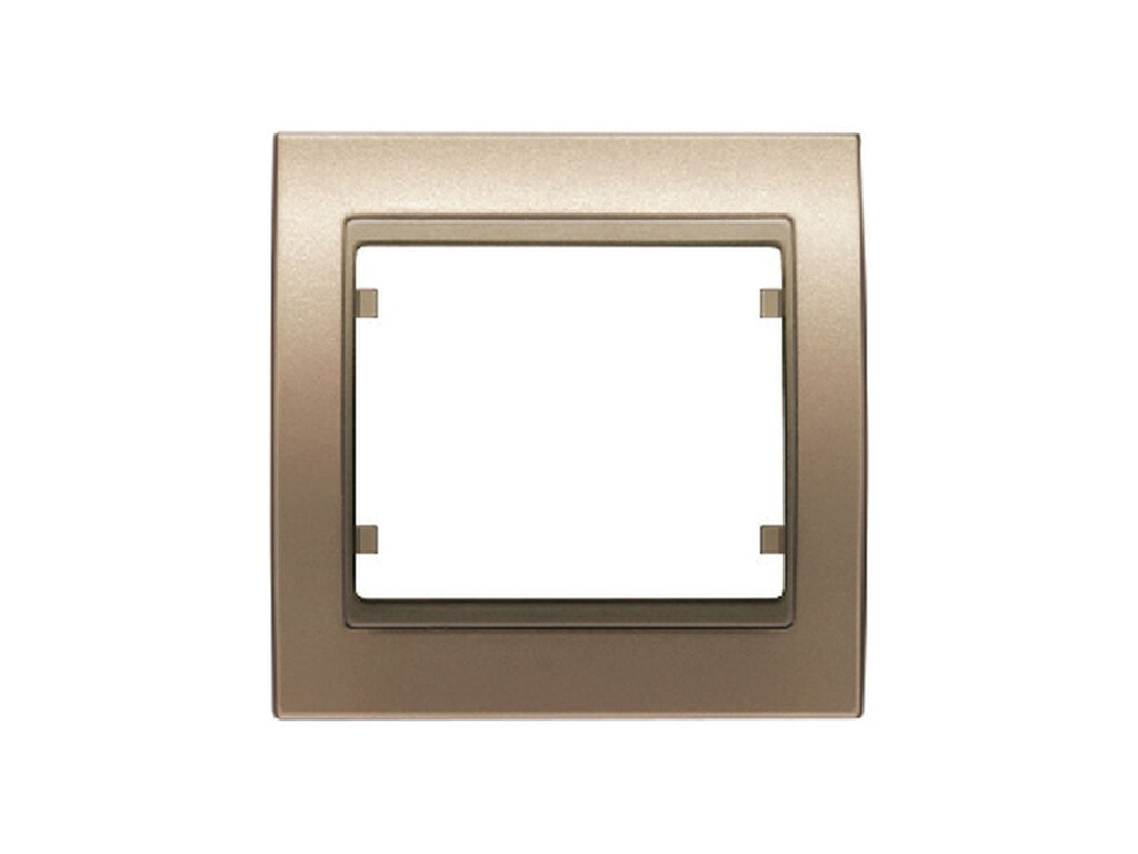 Mega, marco 1 elemento horizontal-vertical bronce niebla