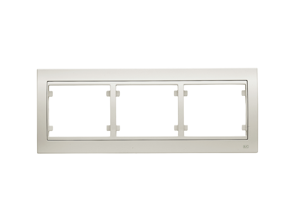 Mega, marco 3 elementos horizontal blanco satin