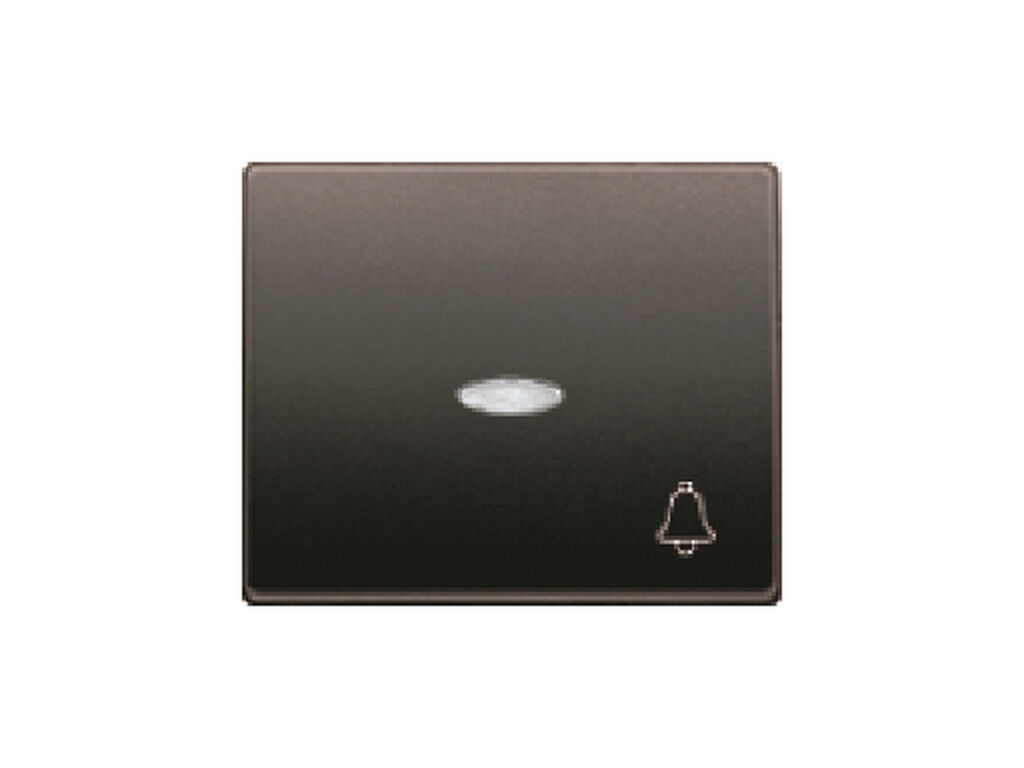 Mega, tecla pulsador timbre, con señalizador, antracita cosso
