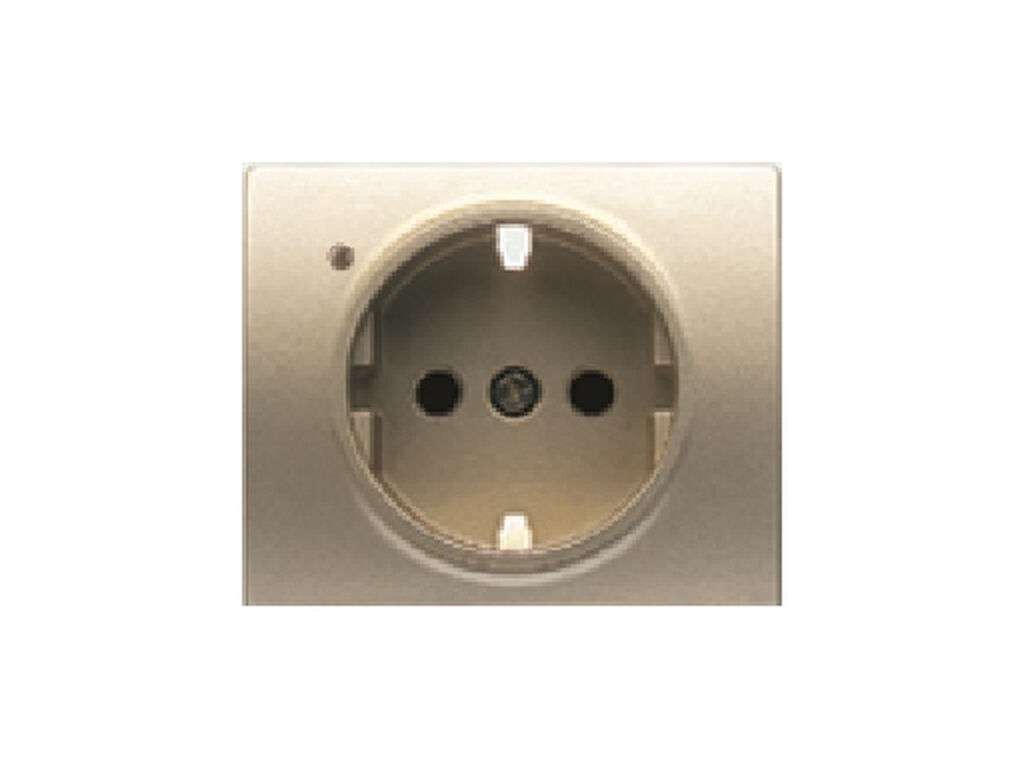 Mega, tapa proteccion de seguridad, difusor, schuko delta, bronce niebla