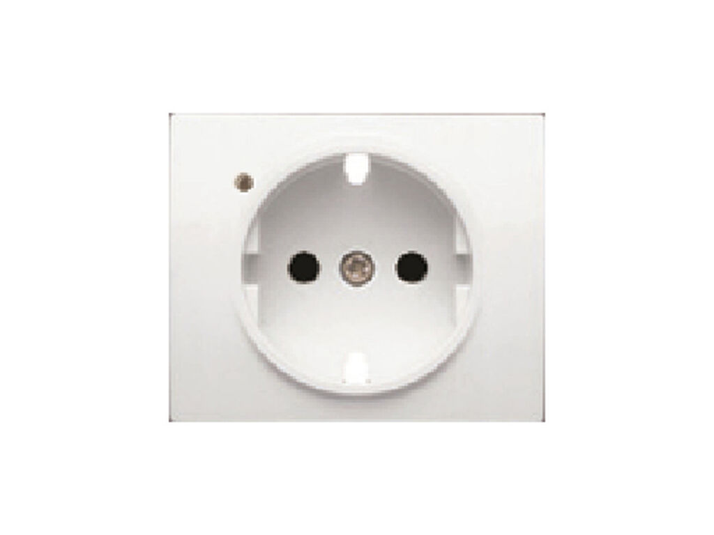 Mega, tapa proteccion de seguridad, difusor, schuko delta, blanco perla mabe