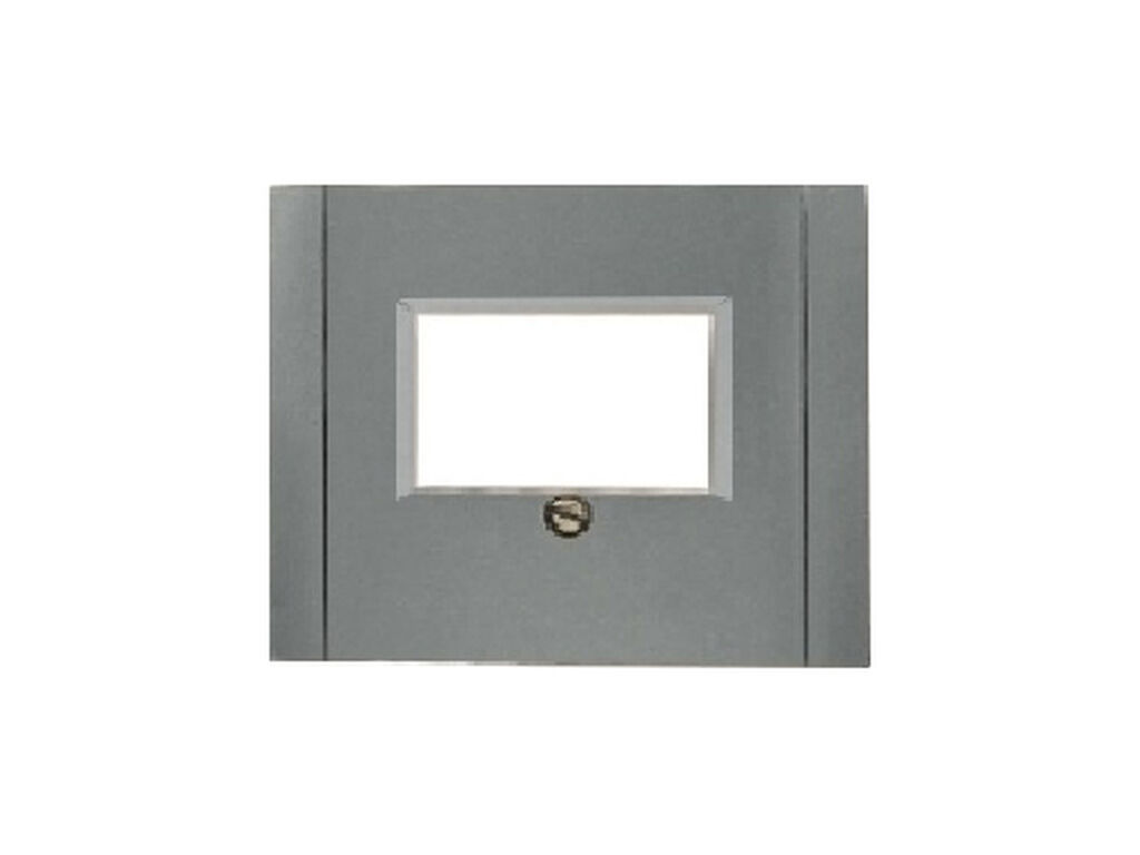 Mega, tapa conectores multimedia, aluminio fusion
