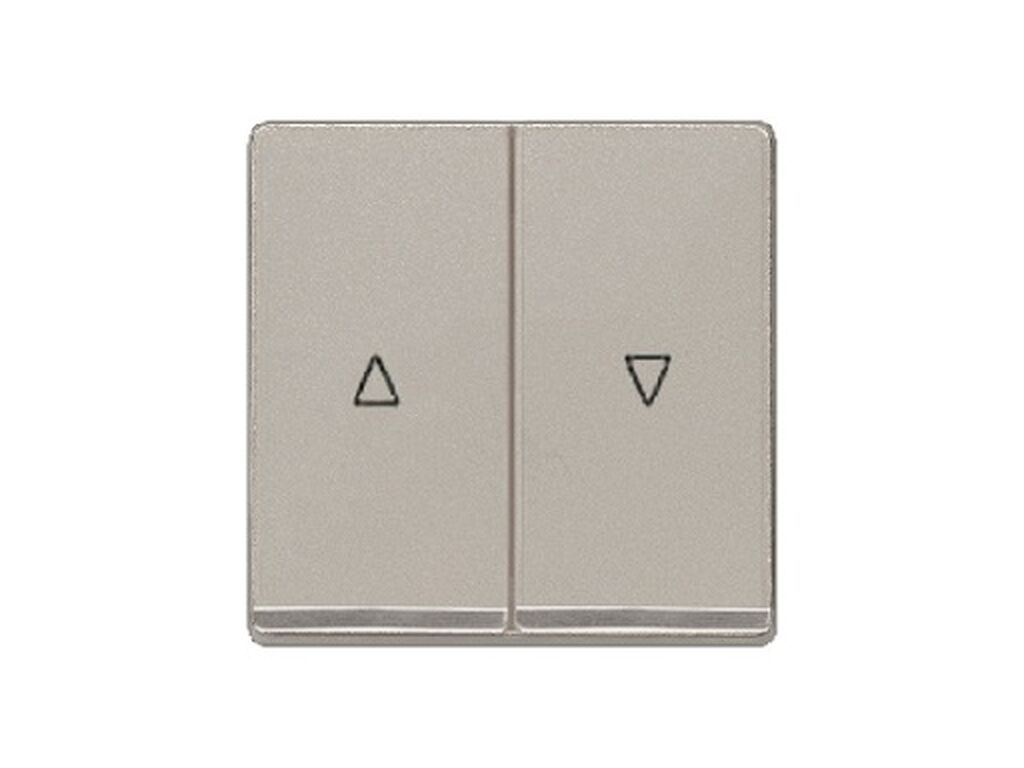 Miro, tecla doble persiana, cromo, aluminio