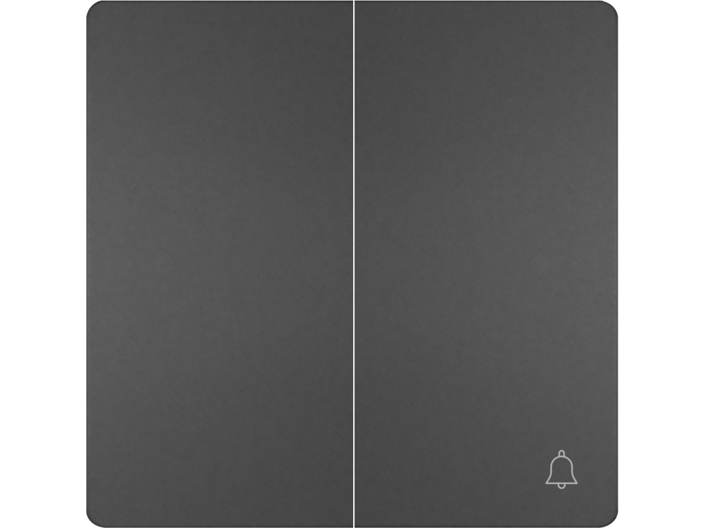 Style, tecla doble, simbolo timbre, antracita cosso