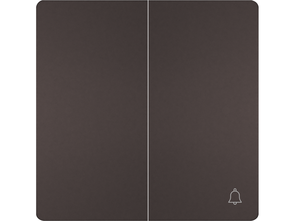 Style, tecla doble, simbolo timbre, chocolate