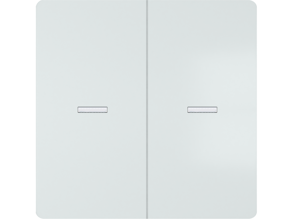 Style, tecla doble, difusores, blanco polar