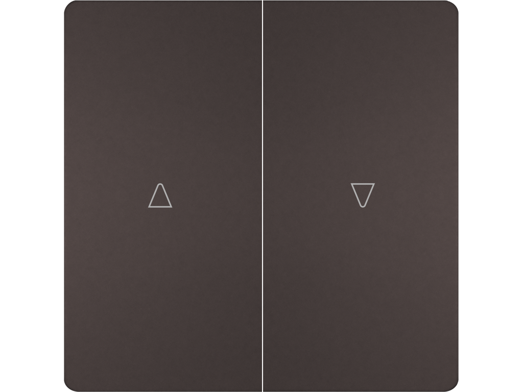 Style, tecla doble persiana, chocolate