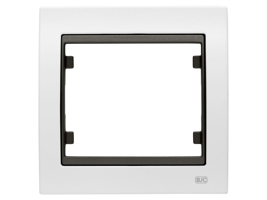 Mega, marco de 1 elemento horizontal-vertical, blanco perla mabe cosso