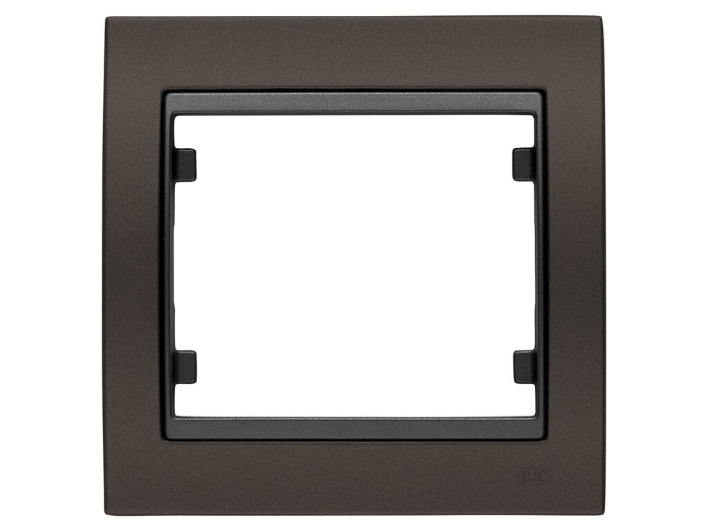 Mega, marco de 1 elemento horizontal-vertical, marron mocca cosso