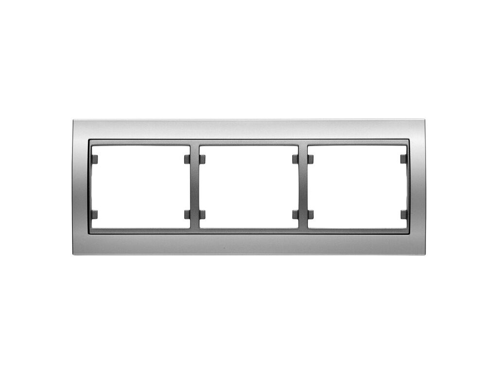 Mega, marco de 3 elementos horizontal, aluminio fusion