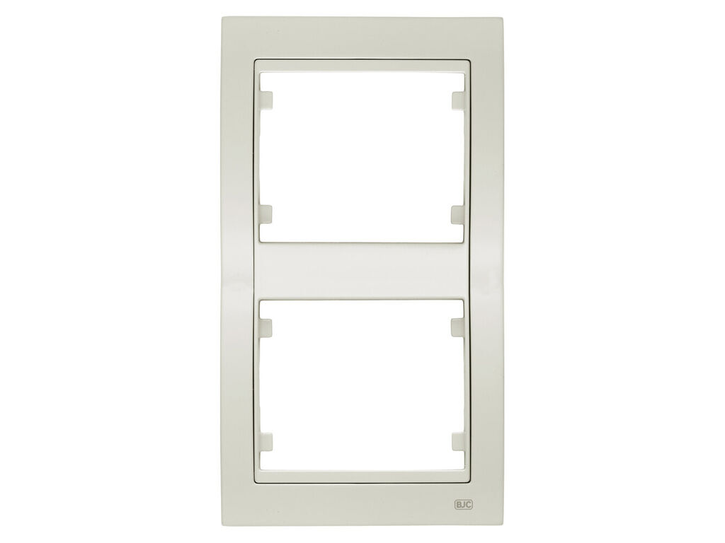 Mega, marco de 2 elementos vertical, blanco satin