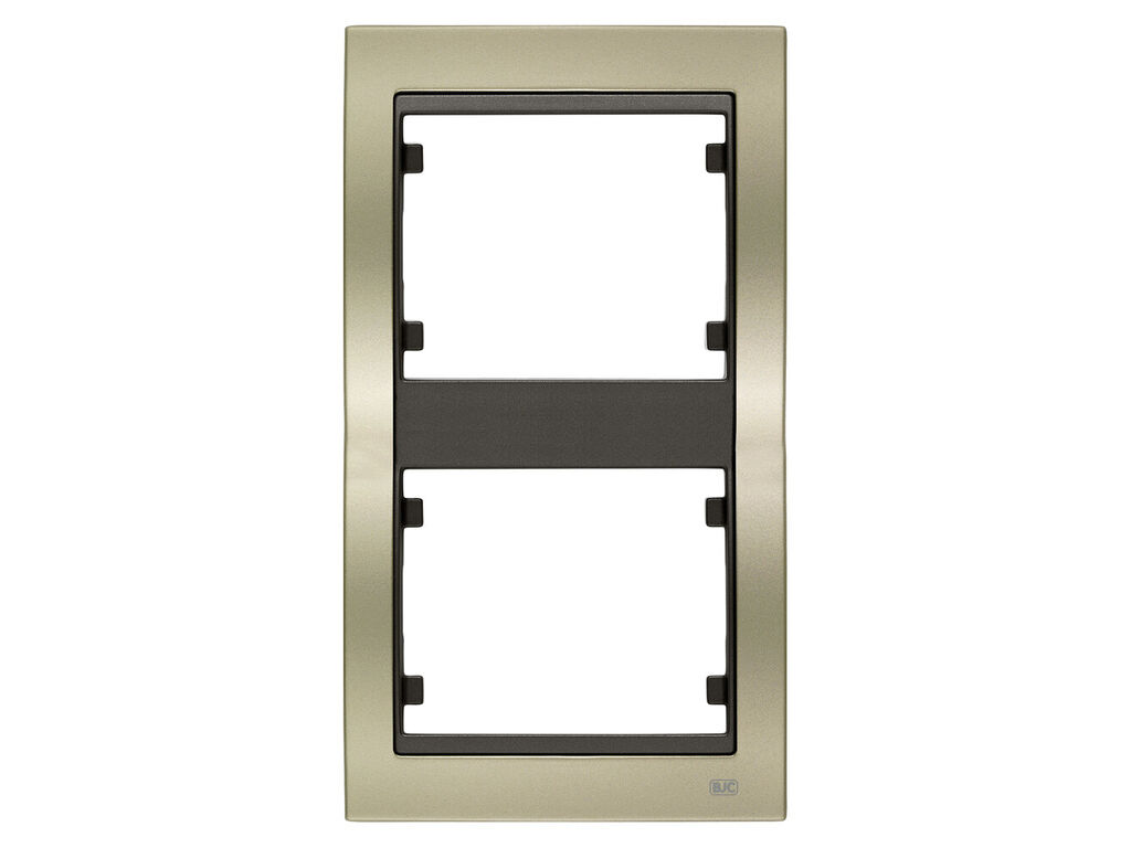 Mega, marco de 2 elementos vertical, dorado malta cosso