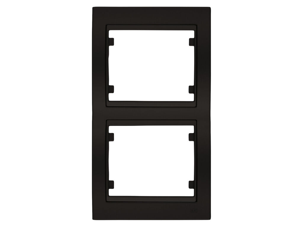 Mega, marco de 2 elementos vertical, marron samoa