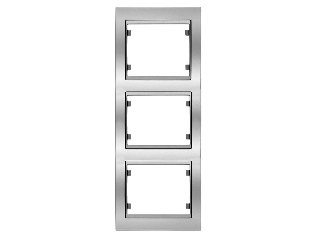 Mega, marco de 3 elementos vertical, aluminio fusion