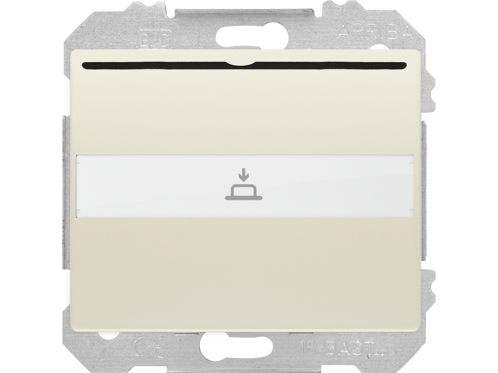 Iris, interruptor – conmutador para tarjeta con indicador luminoso, 1 microrruptor, beige 10 (1,5) a 2