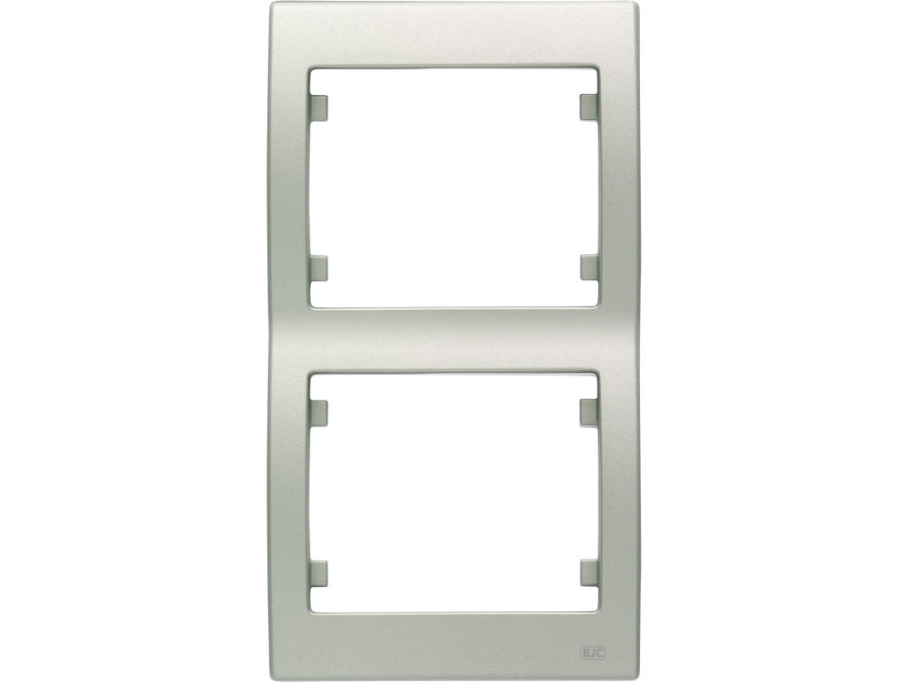 Iris, marco 2 elementos vertical, aluminio mercurio