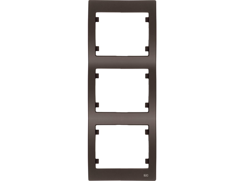 Iris, marco 3 elementos vertical, chocolate