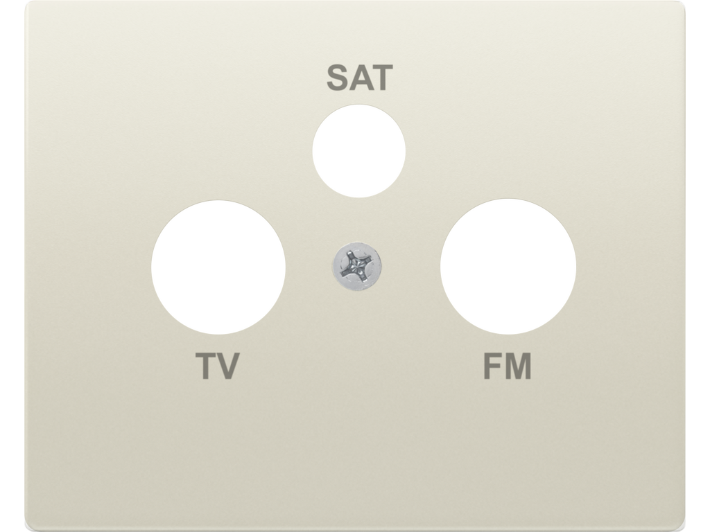 Iris, Tapa toma r/tv-sat (3 salidas), beige