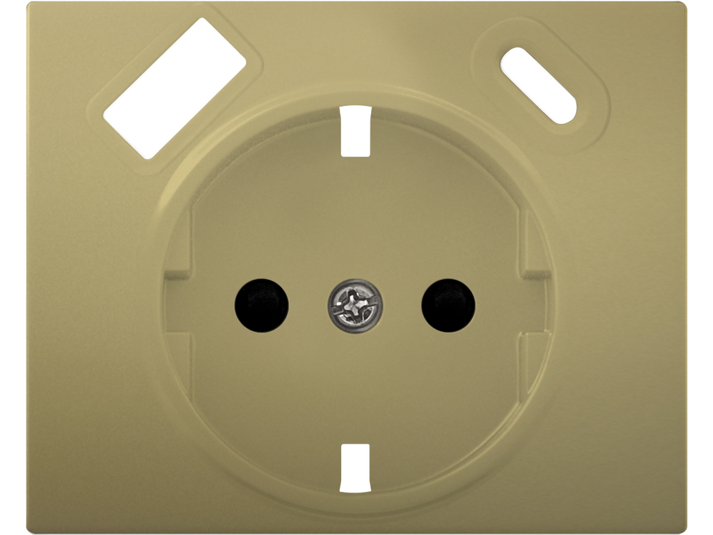 Iris, tapa schuko usb ac, dorado odisea