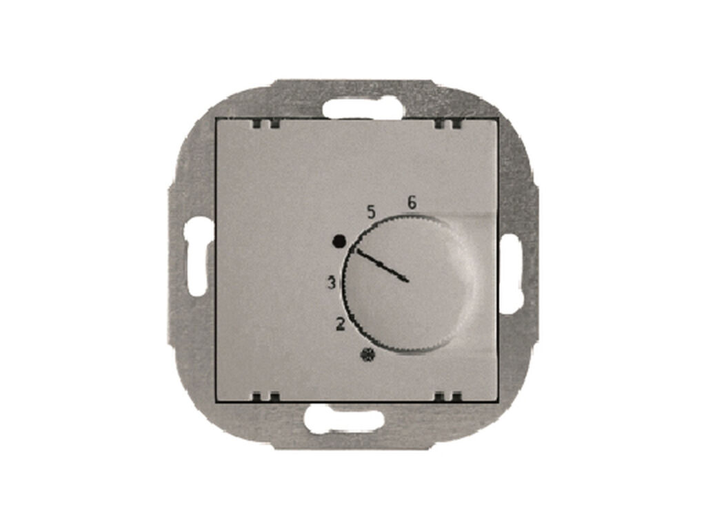 Style, termostato ambiente, Platino Metalizado