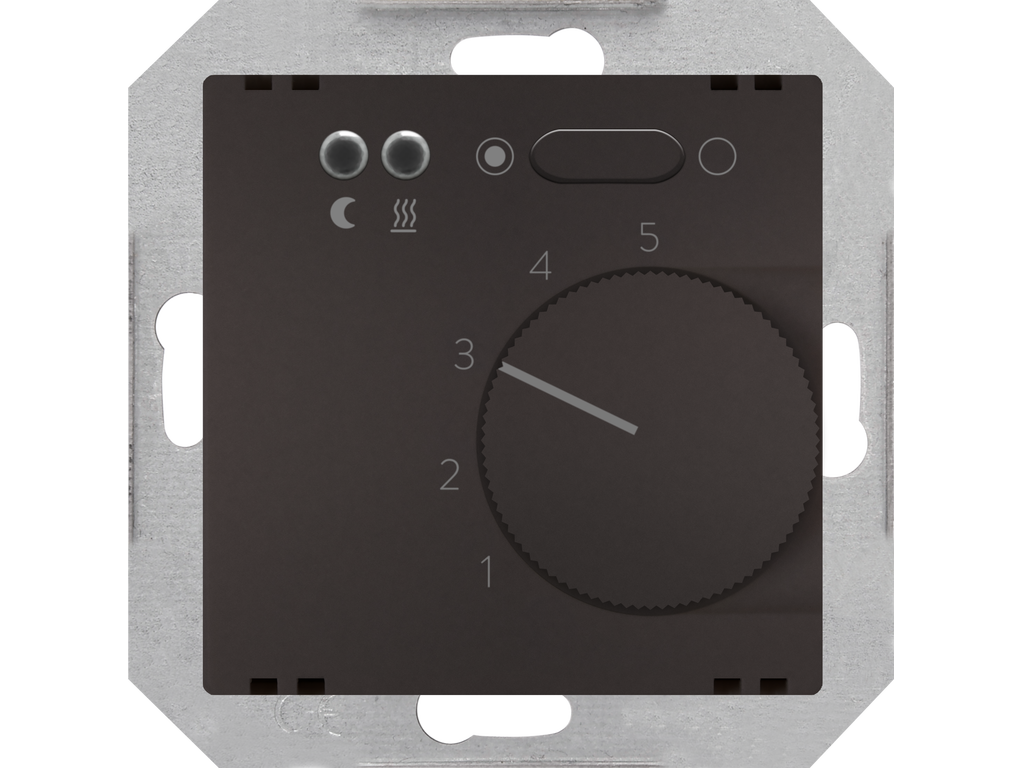 Style, termostato limitador suelo radial, Chocolate