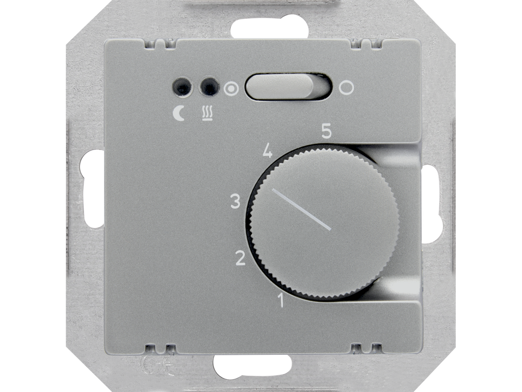 Style, termostato limitador suelo radial, Platino Metalizado