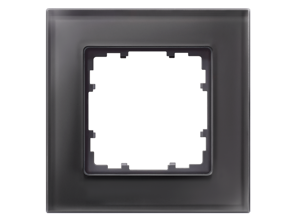 Miro, marco de cristal de 1 elemento, negro