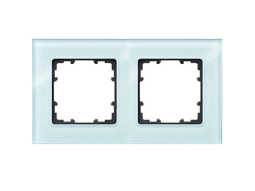 Miro, marco de cristal de 2 elementos, verde glassé