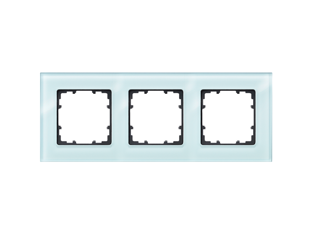 Miro, marco de cristal de 3 elementos, verde glassé