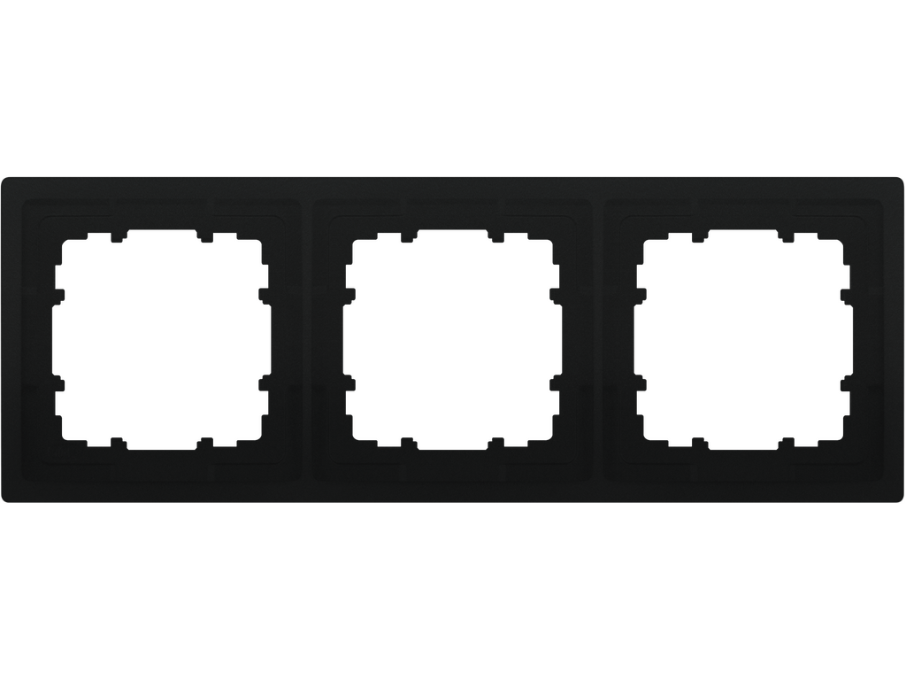 Style, marco de 3 elementos, Negro Mate