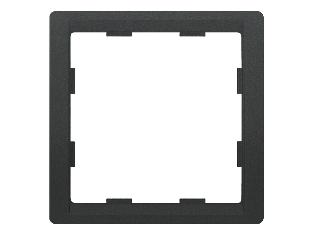 Style, marco intermedio de 1 elemento para mecanismos de 55×55 mm, Antracita Cosso