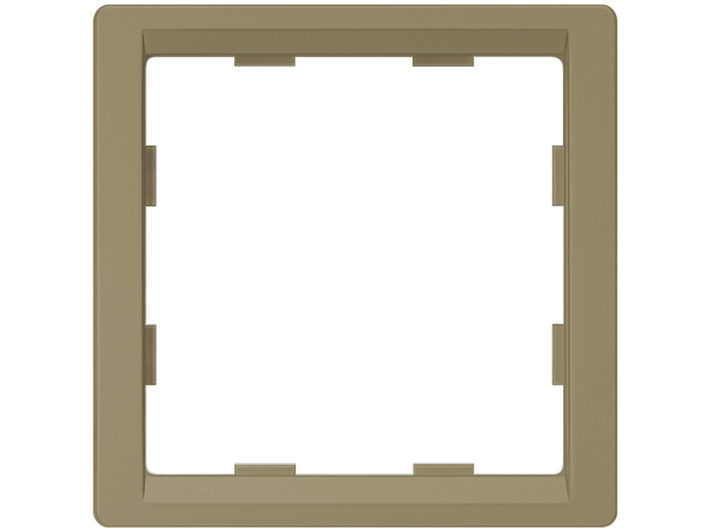 Style, marco intermedio de 1 elemento para mecanismos de 55×55 mm, Dorado Malta