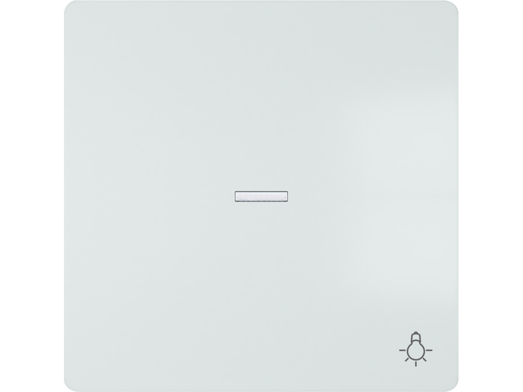 Style, tecla simple símbolo luz difusor, blanco, Blanco Polar